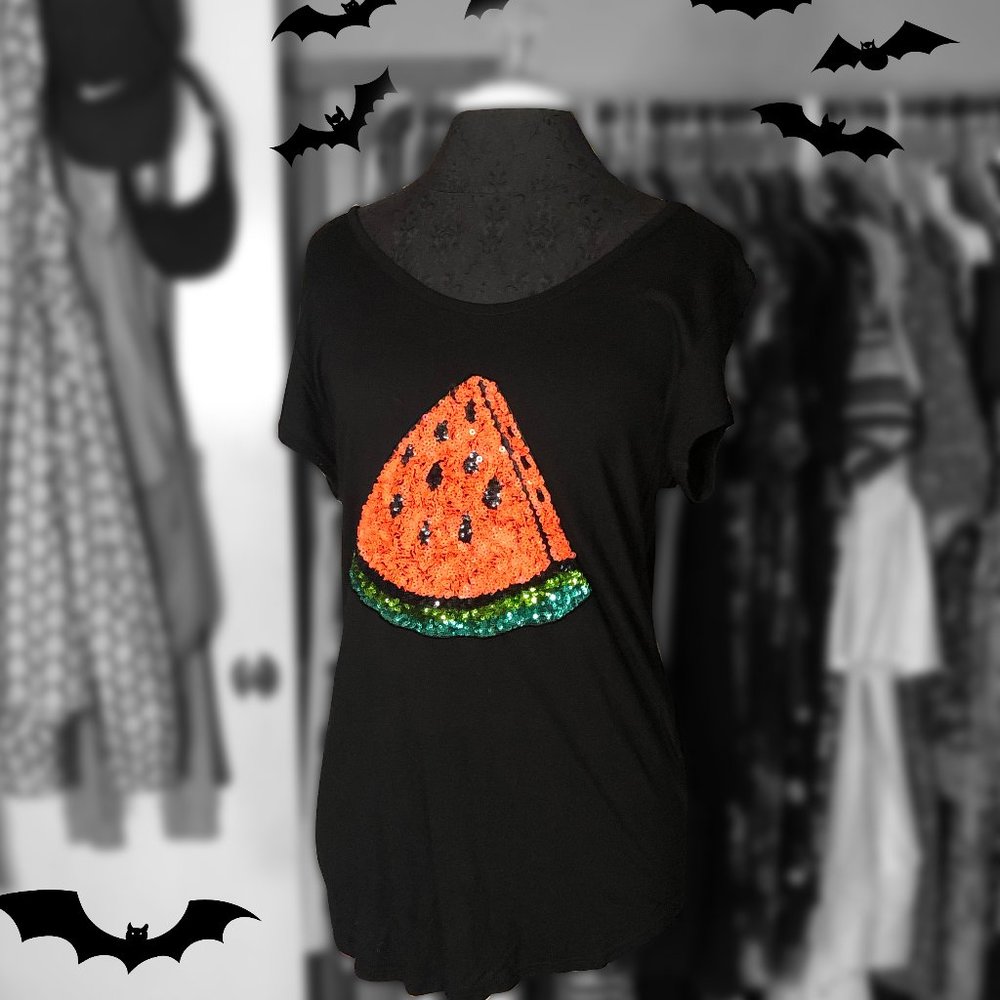 H&M Sequined Watermelon Top